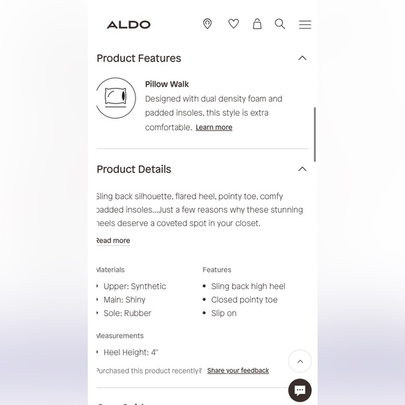 Aldo slingback pointy toe heels - Picture 5 of 5